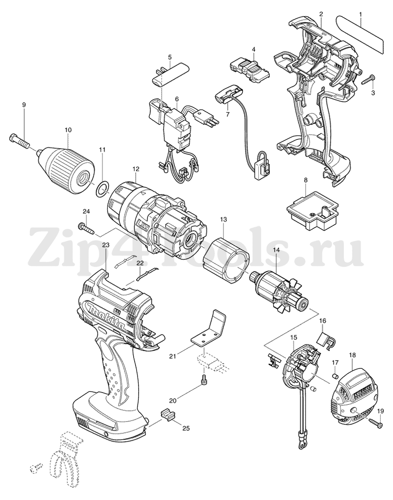 Зарядное устройство для батарей Makita