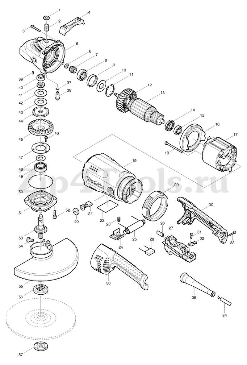 Щетки угольные MAKITA CB-204 (2 шт) 7x17x18 (пружина, пятак-уши,  автоотключение) (Оригинал) для болгарки (УШМ) MAKITA (Макита) GA9040S (арт.  191957-7) - купить в Москве по ценe 550 рублей с доставкой