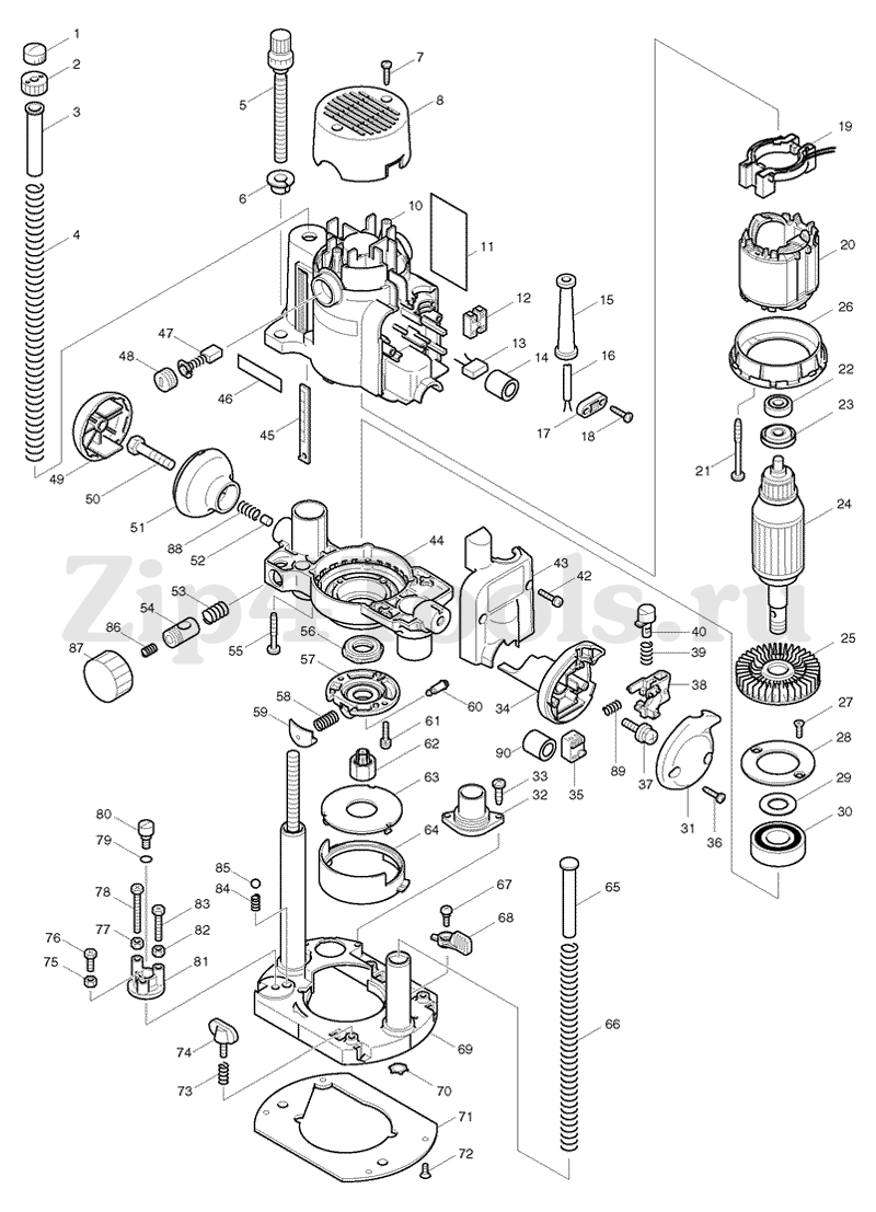 Винт-барашек M5х14 для фрезерной машины (фрезера) MAKITA (Макита) RP0910  (арт. 265720-5) - купить в Москве по ценe 134 рублей с доставкой