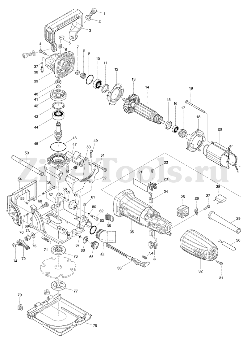 Щетки угольные MAKITA CB-459 6 x 9 x 13 (разъем 