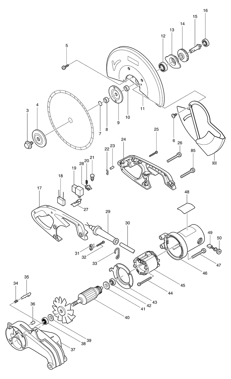 Makita 2414nb схема подключения двигателя