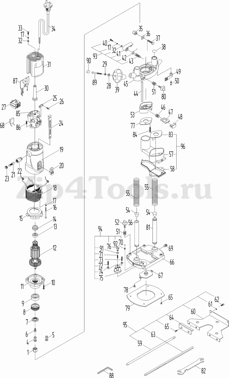 Цанга ф 8 мм для фрезерной машины (фрезера) ЭНКОР ФМЭ-850/8Э (арт. 236401)  - купить в Москве по ценe 256 рублей с доставкой