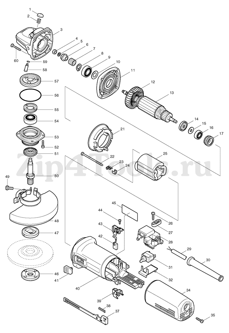 Плоская шайба d-6мм для болгарки (УШМ) MAKITA (Макита) 9565HZ (арт.  253077-6) - купить в Москве по ценe 57 рублей с доставкой